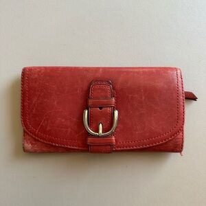 Coach - Red Vintage Leather Wallet